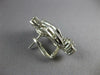 ESTATE EXTRA LARGE 5.18CT DIAMOND PLATINUM 3D ROUND & BAGUETTE CLIP ON EARRINGS