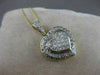 LARGE ESTATE 2.60CTW DIAMOND HEART 14K WHITE & YELLOW 2 TONE GOLD PENDANT #1878