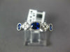 ESTATE 1.26CT DIAMOND & AAA SAPPHIRE 18K WHITE GOLD 3D FILIGREE ANNIVERSARY RING