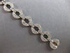 ESTATE WIDE 1.75CT DIAMOND 14KT WHITE GOLD 3D CLASSIC CIRCULAR TENNIS BRACELET