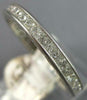 1.0CT DIAMOND 14K WHITE GOLD PRINCESS ETERNITY CHANNEL FILIGREE ANNIVERSARY RING