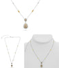 1.21CT WHITE MOCHA & FANCY YELLOW DIAMOND 18KT 2 TONE GOLD 3D TEAR DROP NECKLACE
