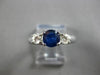1.16CT DIAMOND & AAA SAPPHIRE 18KT WHITE GOLD ROUND LUCIDA ENGAGEMENT RING 28168
