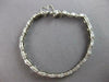 ANTIQUE .2CT OLD MINE DIAMOND & AAA EMERALD 14K WHITE GOLD TENNIS BRACELET 27522