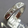 1.0CT DIAMOND 14KT WHITE GOLD CLASSIC PRINCESS CHANNEL WEDDING ANNIVERSARY RING