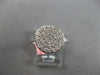 ESTATE WIDE .63CT DIAMOND 14KT WHITE GOLD 3D CLASSIC CIRCULAR PAVE FUN RING