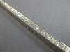 ESTATE 5.42CT DIAMOND 14KT WHITE GOLD PRINCESS CHANNEL INVISIBLE TENNIS BRACELET