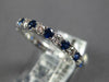 1.40CT DIAMOND & AAA SAPPHIRE 18KT WHITE GOLD CLASSIC ETERNITY ANNIVERSARY RING