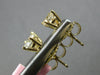 ESTATE .75CT DIAMOND 14KT YELLOW GOLD 3D CLASSIC ROUND FOUR PRONG STUD EARRINGS