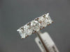 WIDE 1.71CT DIAMOND 18K WHITE GOLD OVAL & ROUND 5 STONE WEDDING ANNIVERSARY RING