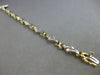 LONG 1.02CT DIAMOND 14KT 2 TONE GOLD BAGUETTE MULTI LEAF X LOVE TENNIS BRACELET