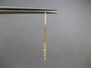 LONG .58CT DIAMOND 14K YELLOW GOLD 3D GRADUATING BAR LEVERBACK HANGING EARRINGS