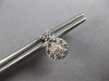 ESTATE .33CT DIAMOND 14KT WHITE GOLD 3D FLOWER FILIGREE HORSESHOE STUD EARRINGS
