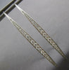 EXTRA LARGE 1.19CT DIAMOND 14KT WHITE GOLD LONG GRADUATING BAR HANGING EARRINGS