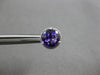 2.21CT DIAMOND & AAA AMETHYST 14K WHITE GOLD 3D ROUND CLASSIC HALO STUD EARRINGS