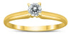 ESTATE .25CT DIAMOND 14K WHITE GOLD SOLITAIRE 4 PRONG FRIENDSHIP ENGAGEMENT RING