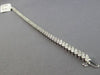 3.17CT DIAMOND 14K WHITE GOLD 3D ROUND MARQUISE SHAPE MULTI LEAF TENNIS BRACELET