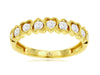 ESTATE .50CT DIAMOND 14KT YELLOW GOLD 3D ROUND MULTI HEART LOVE RING