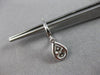 .66CT DIAMOND 14KT WHITE GOLD CLASSIC CLUSTER TEAR DROP HUGGIE HANGING EARRINGS