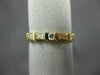 ESTATE .40CT BAGUETTE & ROUND DIAMOND 14K YELLOW GOLD 3D ANNIVERSARY RING 10077