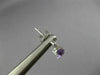 ESTATE .83CT DIAMOND & AAA AMETHYST 14KT WHITE GOLD 3D ROUND HANGING EARRINGS