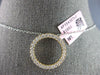 ESTATE .55CT DIAMOND 14KT YELLOW GOLD 3D CLASSIC CIRCLE OF LIFE FLOATING PENDANT
