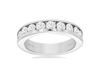 1.50CT DIAMOND 14KT WHITE GOLD 3D CHANNEL SEMI ETERNITY WEDDING ANNIVERSARY RING