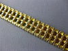 WIDE & LONG 20.60CT DIAMOND & SAPPHIRES 14KT YELLOW GOLD RAINBOW TENNIS BRACELET