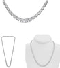 17.0CT DIAMOND 14KT WHITE GOLD CLASSIC ROUND GRADUATING ETERNITY TENNIS NECKLACE