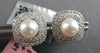 LARGE .47CT DIAMOND AAA SOUTH SEA PEARL 14KT WHITE GOLD INTERCHANGEABLE EARRINGS