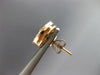 ESTATE LARGE 1.06CT DIAMOND 14KT ROSE GOLD 3D CLASSIC FLOWER HALO STUD EARRINGS