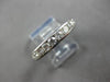 .88CT DIAMOND 14K WHITE GOLD ROUND CHANNEL SEMI ETERNITY COMFORT FIT RING #27992