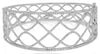 ESTATE LARGE 1.57CT DIAMOND 18KT WHITE GOLD DOUBLE INFINITY CUFF BANGLE BRACELET
