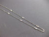 ESTATE .60CT DIAMOND 14KT WHITE GOLD 3D MARQUISE SHAPE BY THE YARD LOVE NECKLACE