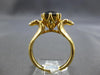 1.6CT BLACK DIAMOND 18KT YELLOW GOLD 3D HANDCRAFTED DOUBLE SNAKE ENGAGEMENT RING