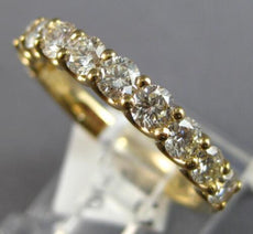 1.16CT DIAMOND 14KT YELLOW GOLD 3D SEMI ETERNITY LUCIDA WEDDING ANNIVERSARY RING
