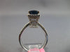 4.82CT DIAMOND & AAA SAPPHIRE 18KT WHITE GOLD OVAL & ROUND HALO ENGAGEMENT RING