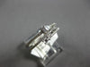 ESTATE .32CT DIAMOND 14KT WHITE GOLD ROUND & BAGUETTE STACKABLE ANNIVERSARY RING