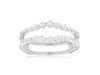 .50CT DIAMOND 14KT WHITE GOLD ROUND SHARED PRONG INSERT WEDDING ANNIVERSARY RING