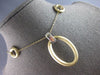 .30CT DIAMOND 14KT 2 TONE GOLD 3D OPEN OVAL LOVE KNOT BY THE YARD LOVE NECKLACE