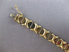 ESTATE 14KT WHITE & YELLOW GOLD 3D CLASSIC ITALIAN XO LOVE BRACELET