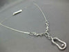.36CT DIAMOND 18KT WHITE GOLD 3D OVAL LARIAT BY THE YARD SOLITAIRE FUN NECKLACE
