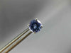 ESTATE 1.86CT AAA TANZANITE 14KT WHITE GOLD 3D CLASSIC ROUND STUD EARRINGS #2510