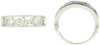 .41CT DIAMOND 18KT WHITE GOLD ROUND BEZEL FILIGREE MULTI WAVE ANNIVERSARY RING