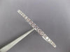 3CT DIAMOND 14K WHITE GOLD 3D CLASSIC 3MM SEMI ETERNITY FLEXIBLE BANGLE BRACELET