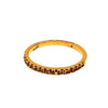 .25CT AAA YELLOW SAPPHIRE 18KT YELLOW GOLD 3D SEMI ETERNITY ANNIVERSARY RING