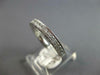 ESTATE .52CT DIAMOND 14KT WHITE GOLD 3MM FILIGREE SEMI ETERNITY ANNIVERSARY RING