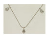 .42CT DIAMOND 14KT WHITE GOLD ROUND & BAGUETTE BY THE YARD CHANDELIER NECKLACE