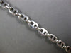 ESTATE LONG 14KT WHITE GOLD 3D CLASSIC OVAL LINK ITALIAN MENS BRACELET