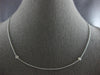 .16CT DIAMOND 18KT WHITE GOLD 3D CLASSIC BY THE YARD 16" LOVE NECKLACE #27801